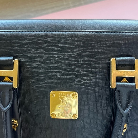 MCM Black Leather Small Handbag - Picture 8 of 16